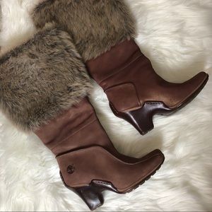 New TIMBERLAND LEATHER BOOTS Sz 6.5